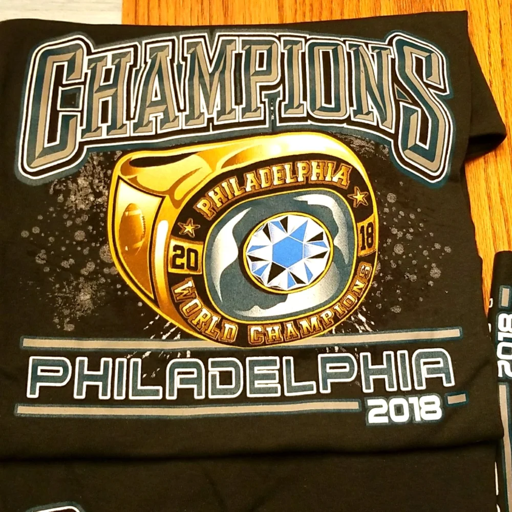 PHILADELPHIA EAGLES Football Championships Ring Shirt - Picture 4 of 4